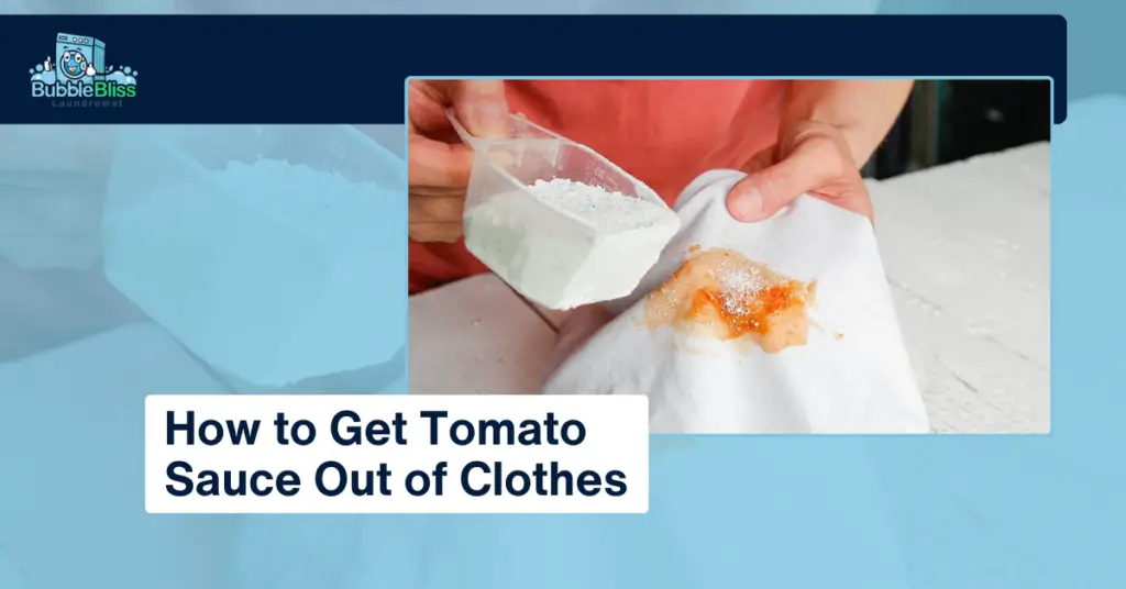 how to get tomato sauce out of clothes