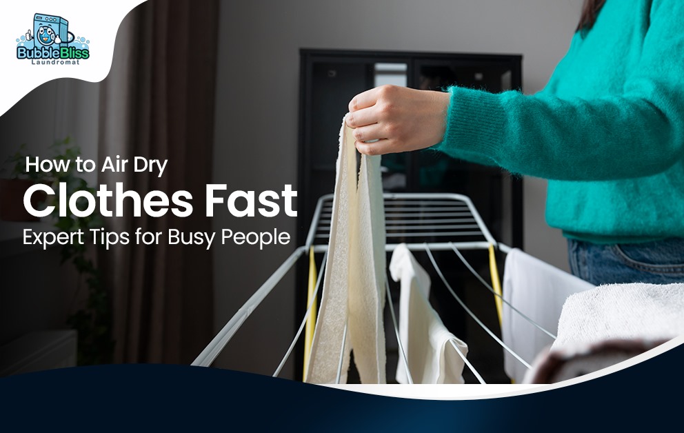 how to air dry clothes fast