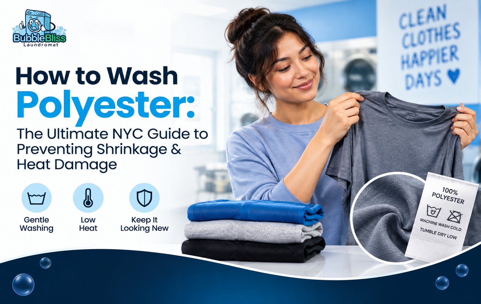 how to wash polyester